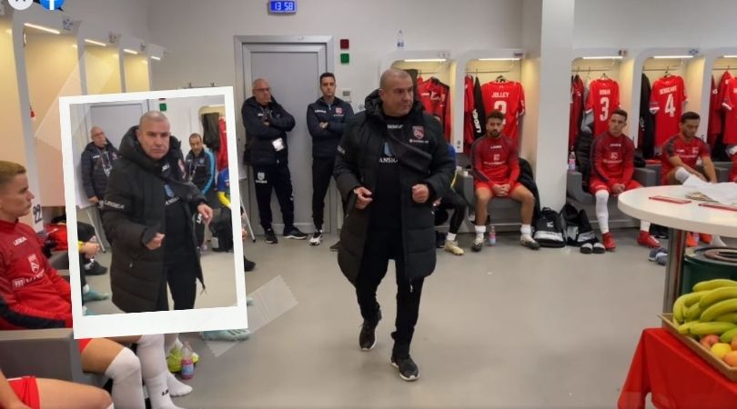 "Llorar es de guerreros": la tremenda arenga de Julio Ribas al frente de Gibraltar. Foto: Captura