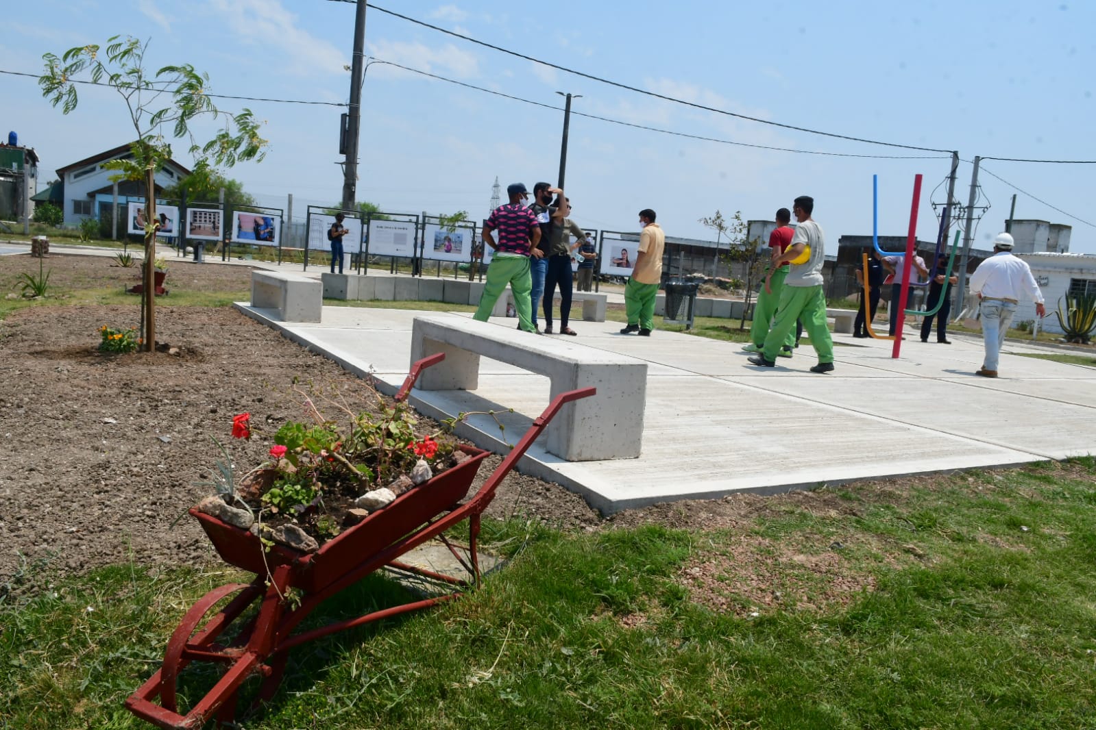 Inauguración de plaza en cárcel ex Comcar. Foto: Francisco Flores.