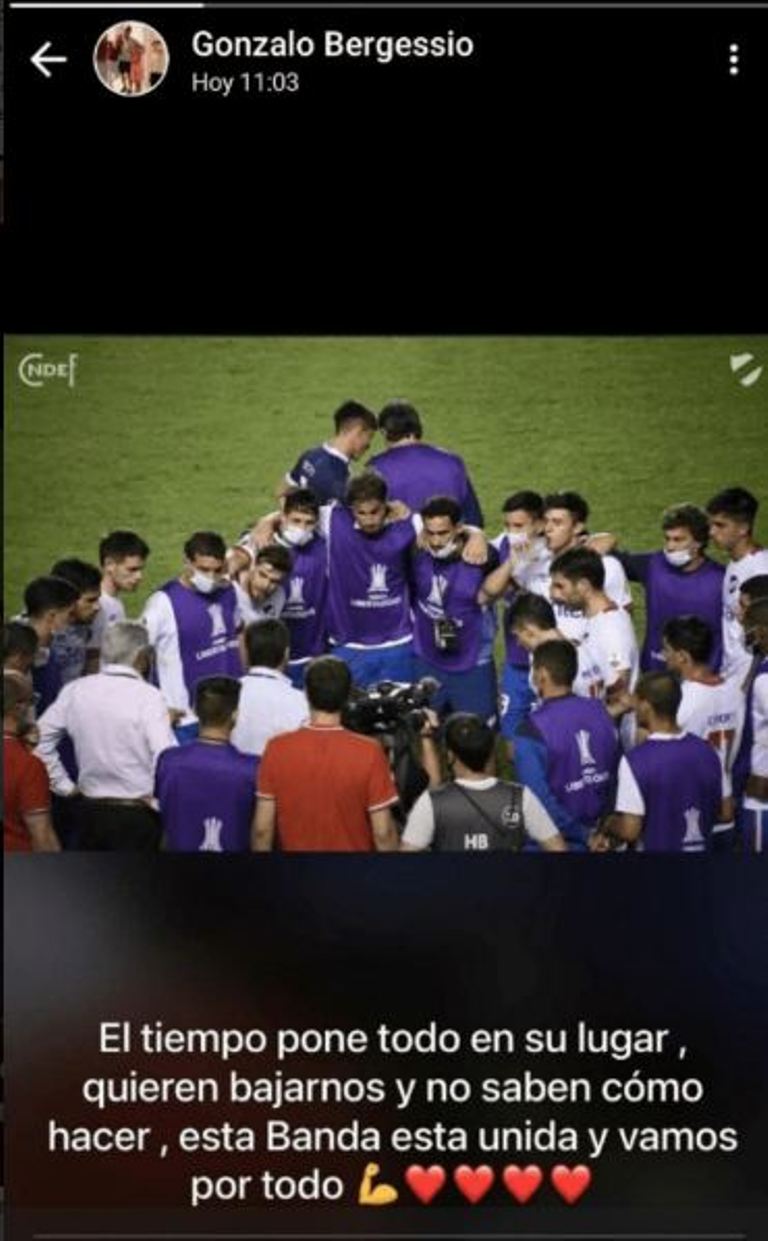 El mensaje de Gonzalo Bergessio