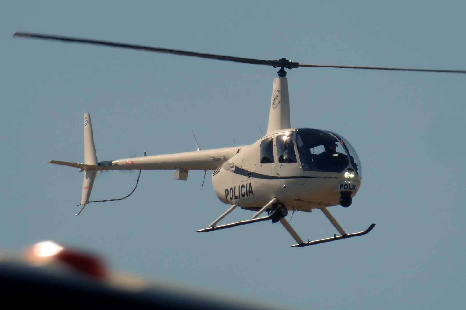 Helicóptero policial. Foto. Ricardo Figueredo