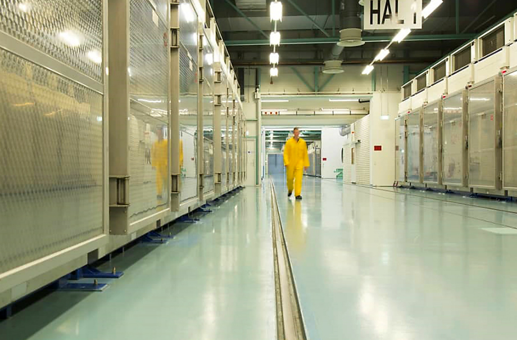 La planta en Irán donde se está produciendo el uranio al 20%. Foto: AFP