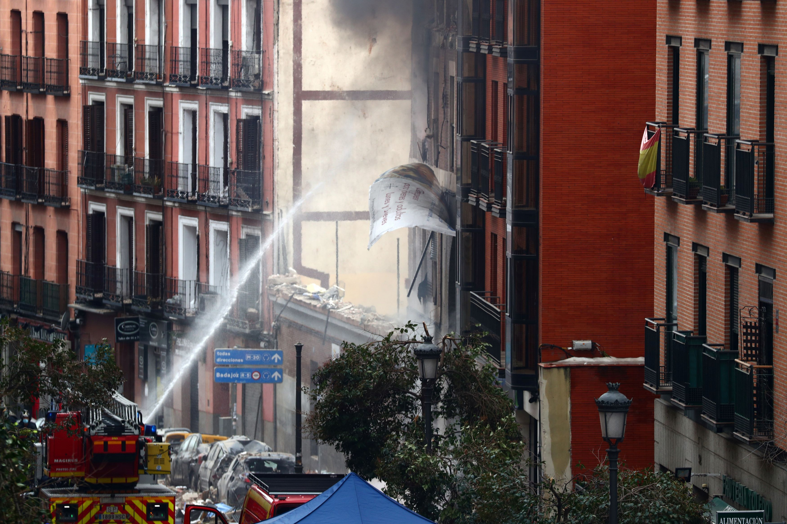 Explosión en Madrid. Foto: Reuters