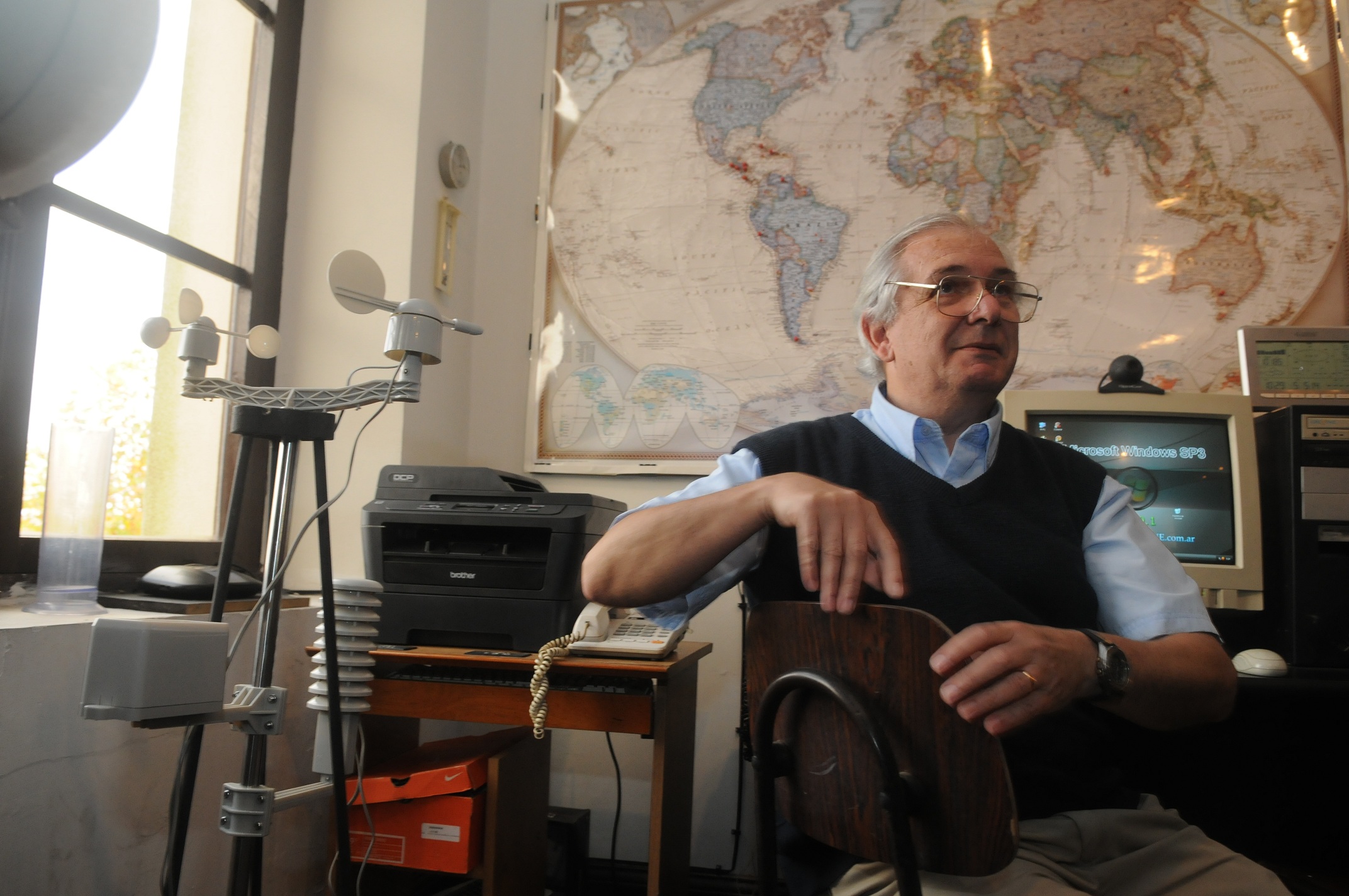 José Serra en el museo del Colegio Pío. Foto: Archivo El País