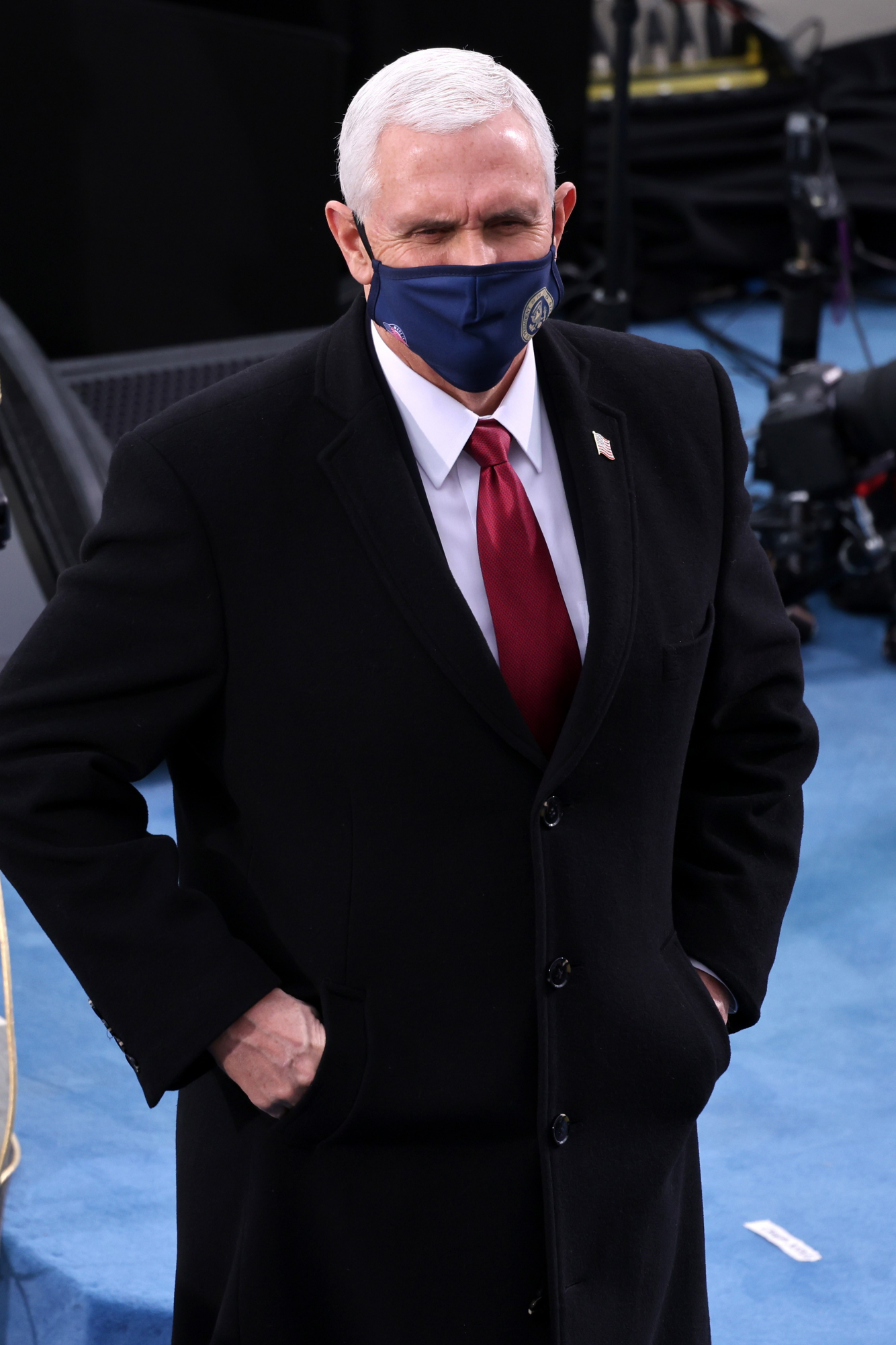 Mike Pence en la ceremonia de Biden. Foto: Reuters