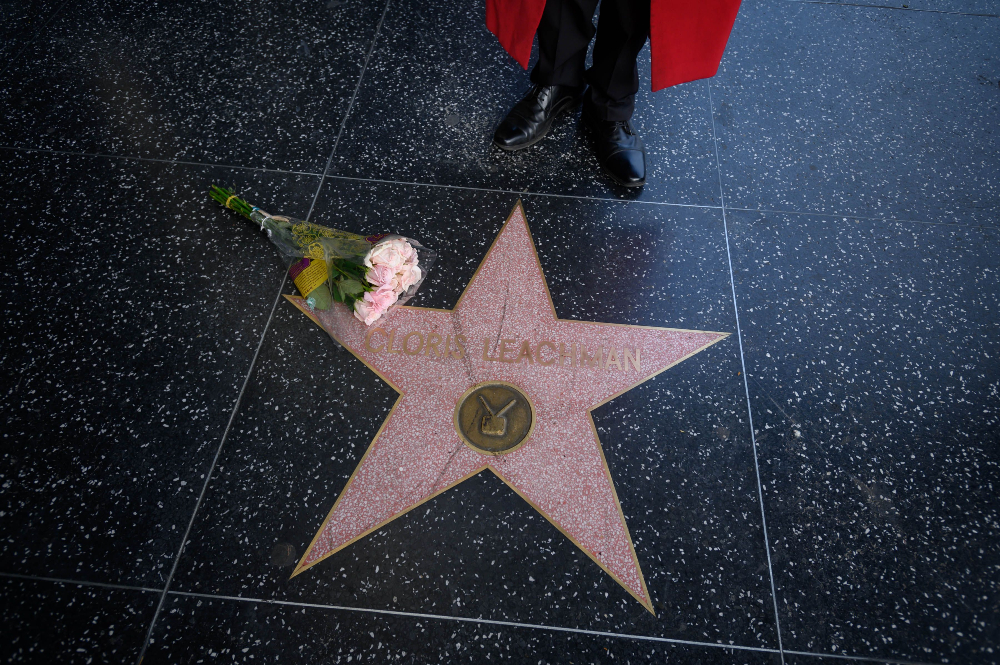 Estrella de Cloris Leachman en el Paseo de la fama de Hollywood. Foto: Archivo