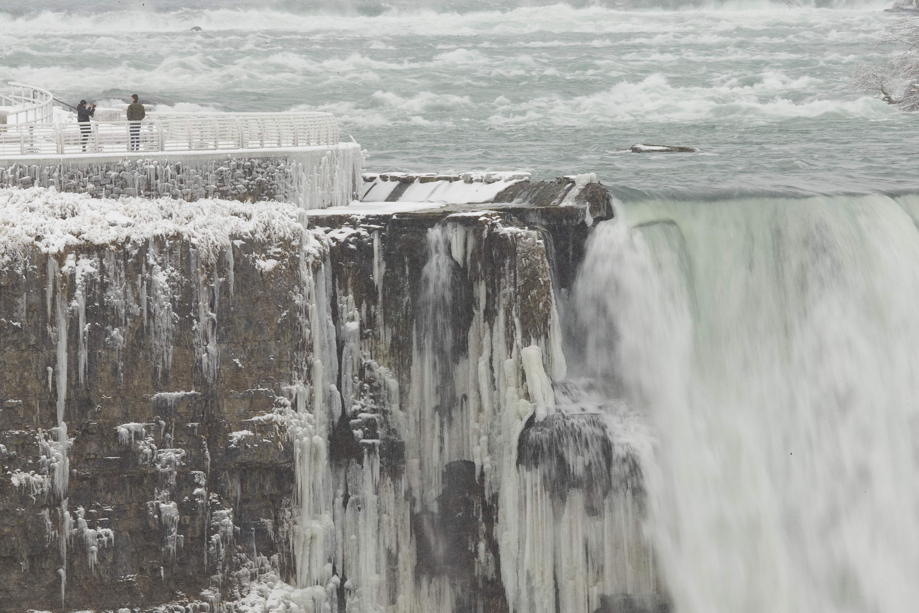 Paisaje congelado. Foto:AFP