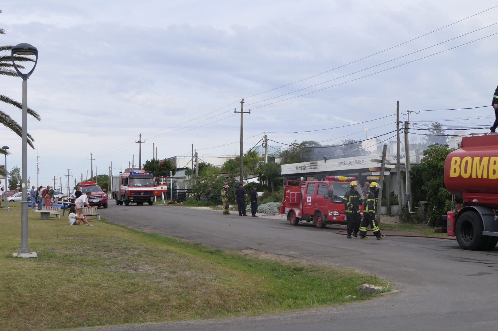 Incendio en José Ignacio. Foto: Ricardo Figueredo