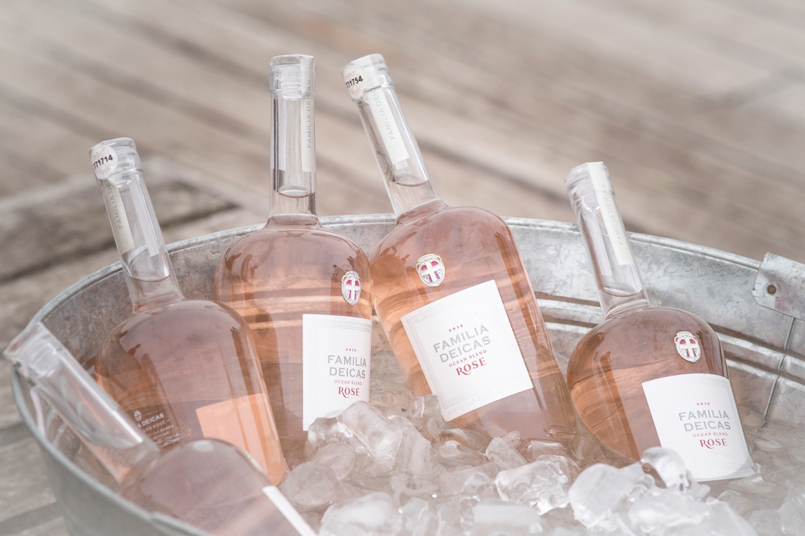 La revista chilena Descorchados puntuó al vino Ocean Blend Rosé con 93 puntos. Foto: Familia Deicas.