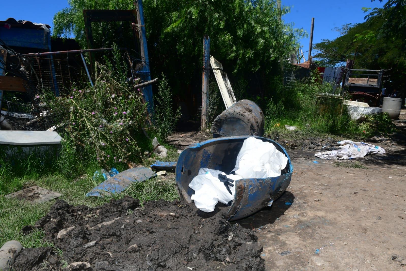 Lugar donde hallaron los cuerpos este jueves. Foto: Francisco Flores