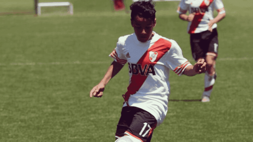 Tiago Palacios en River Plate. Foto: Instagram.
