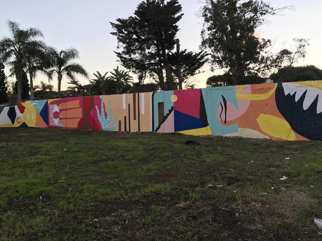 Muro pintado. Foto: Margara Shaw