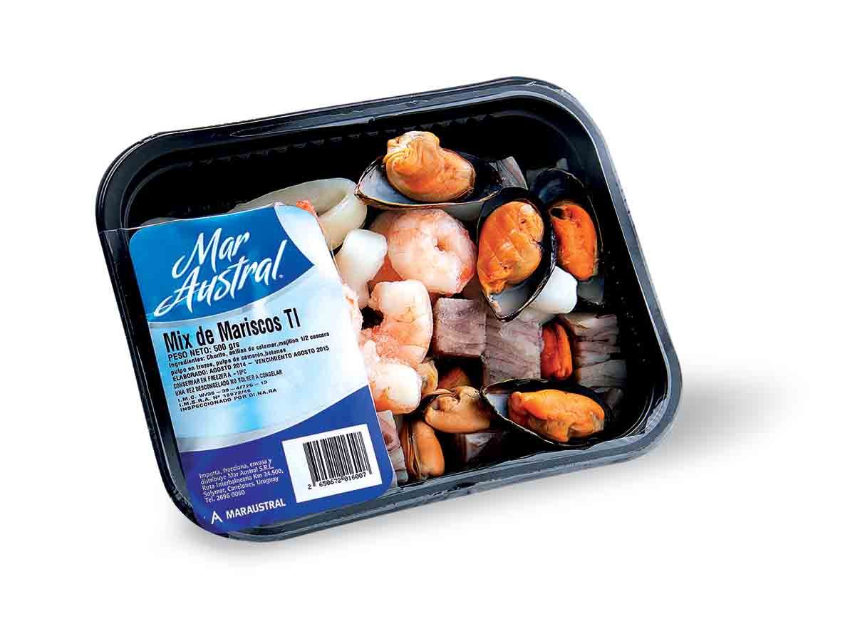 Mix de mariscos. Foto: Tienda Inglesa