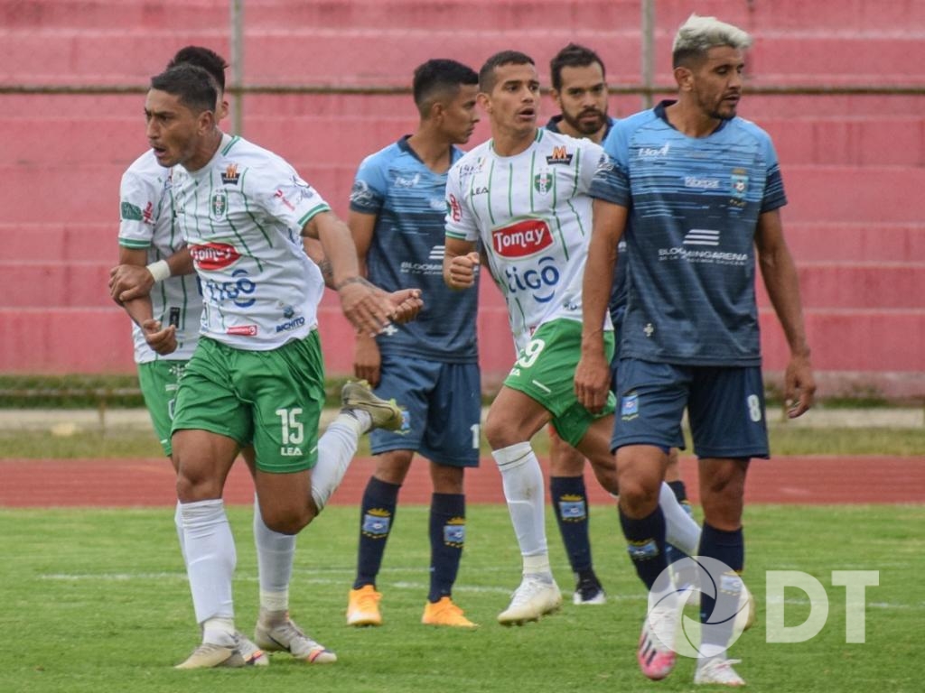 Luis Maldonado tras su gol para Real Tomayapo. Foto: Deporte Total.