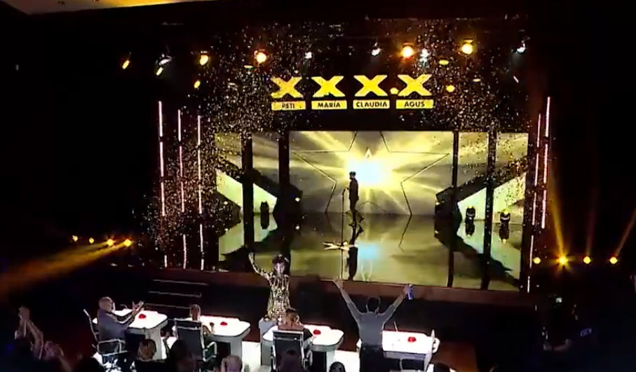 Natalia Oreiro dio el botón dorado de la noche en "Got Talent Uruguay". Foto: Captura de Twitter.