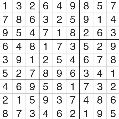 Solución sudoku