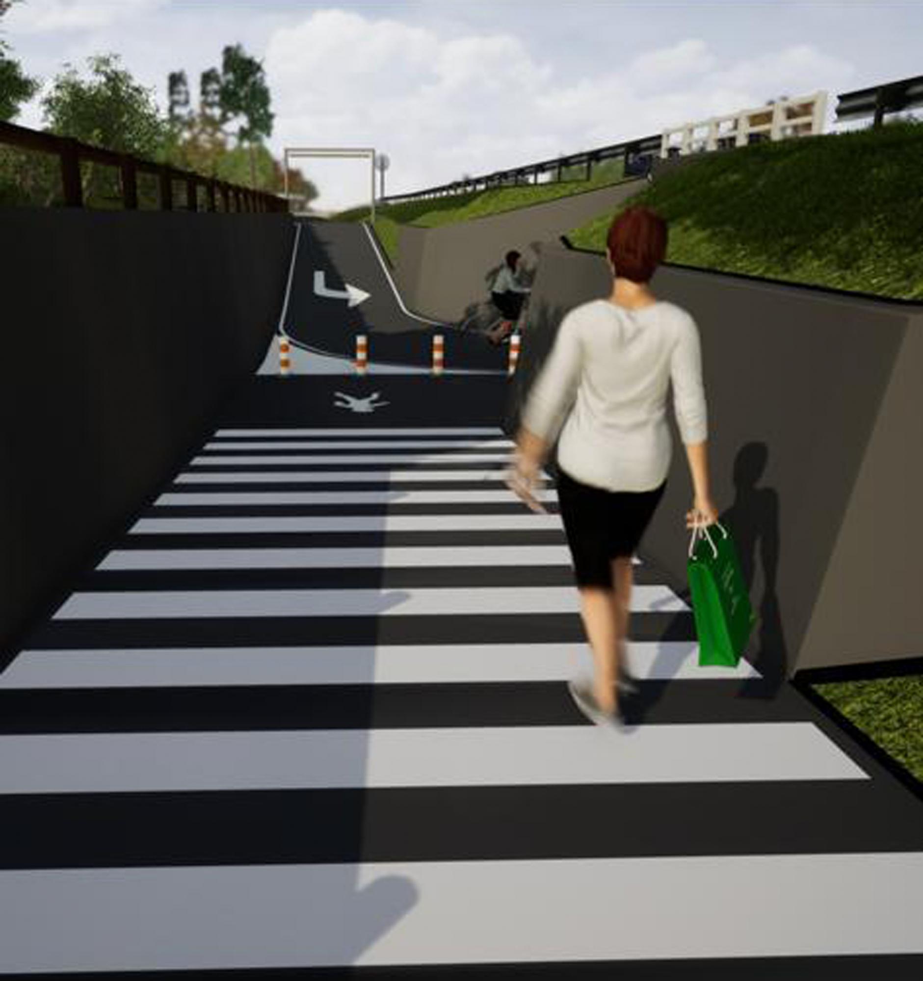 Túnel que se construirá en la Ruta Interbalnearia. Foto: Dirección de Vialidad MTOP.