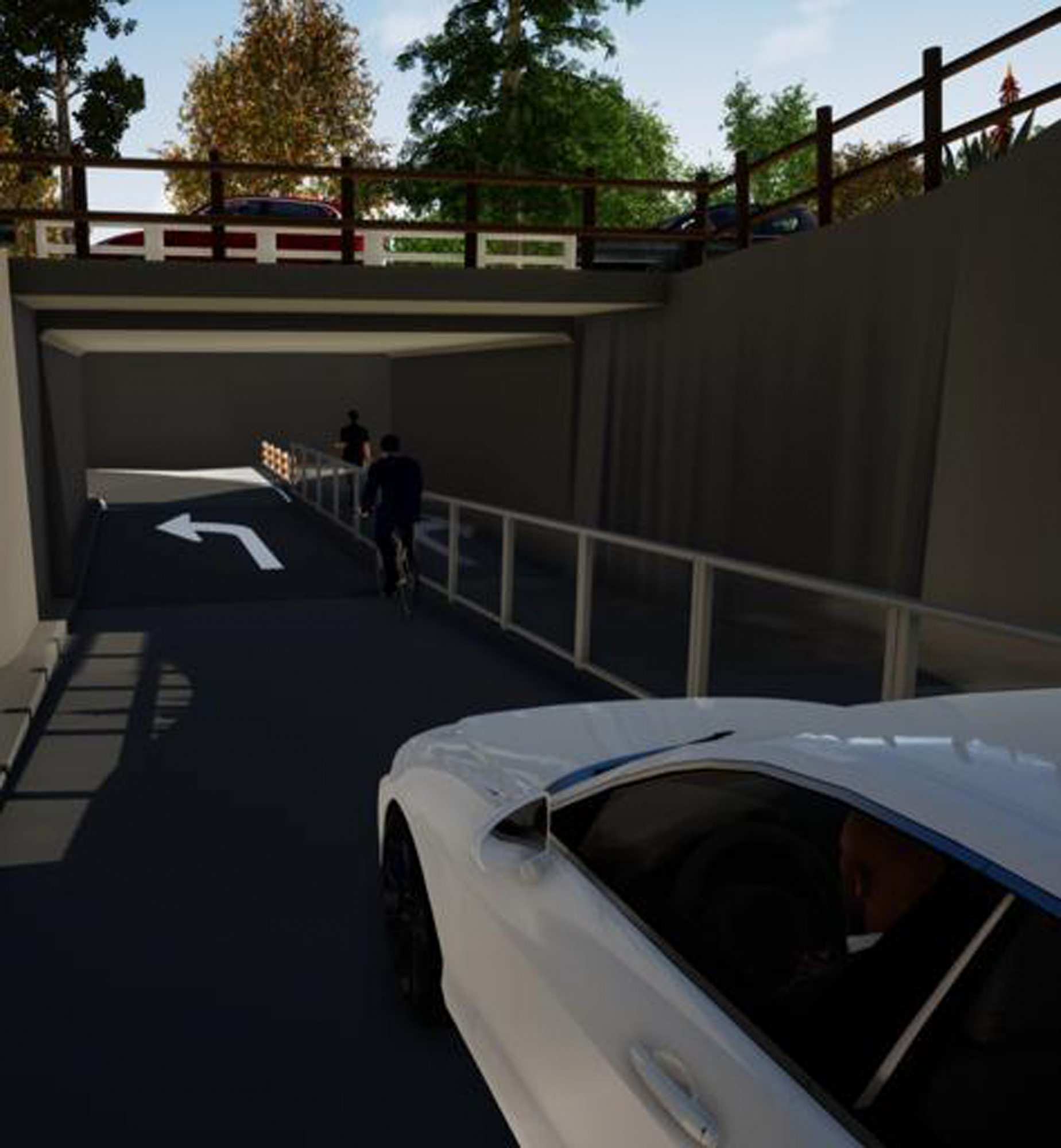 Túnel que se construirá en la Ruta Interbalnearia. Foto: Dirección de Vialidad MTOP.