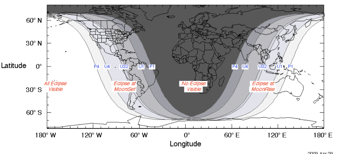 Eclipse lunar. Foto: NASA