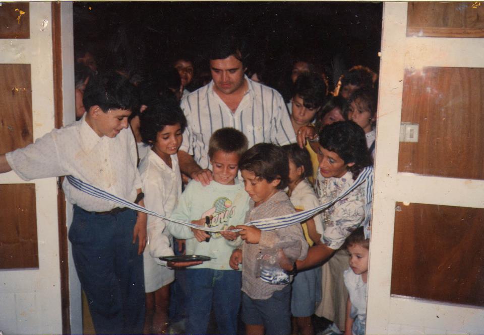 Jorge Larrañaga en una inauguración cuando era intendente de Paysandú. Foto: Gentileza equipo de campaña Larrañaga 2019