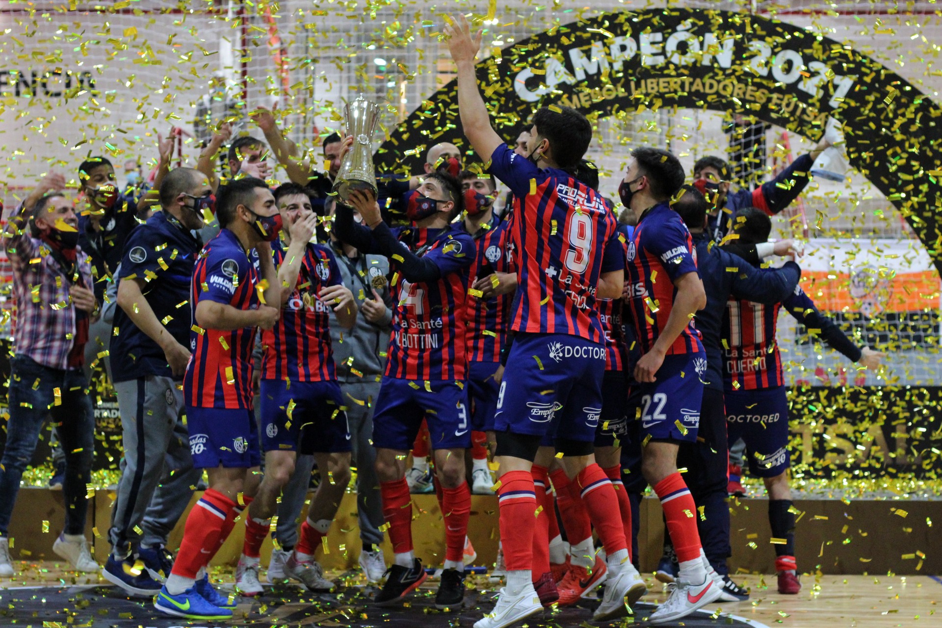 San Lorenzo campeón de la Copa Libertadores de Futsal. Foto: Matías Pérez.