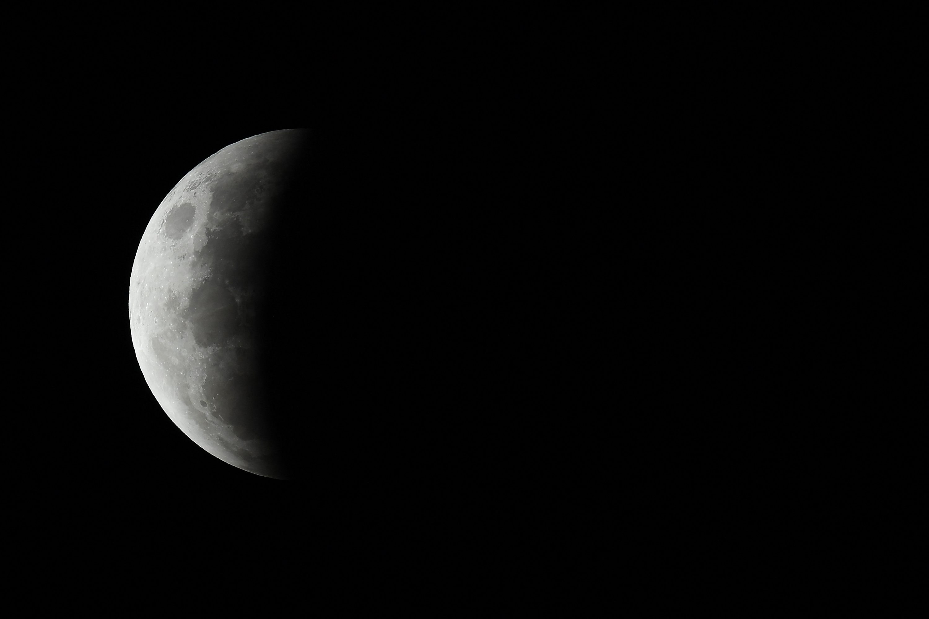 Eclipse lunar. Foto: AFP