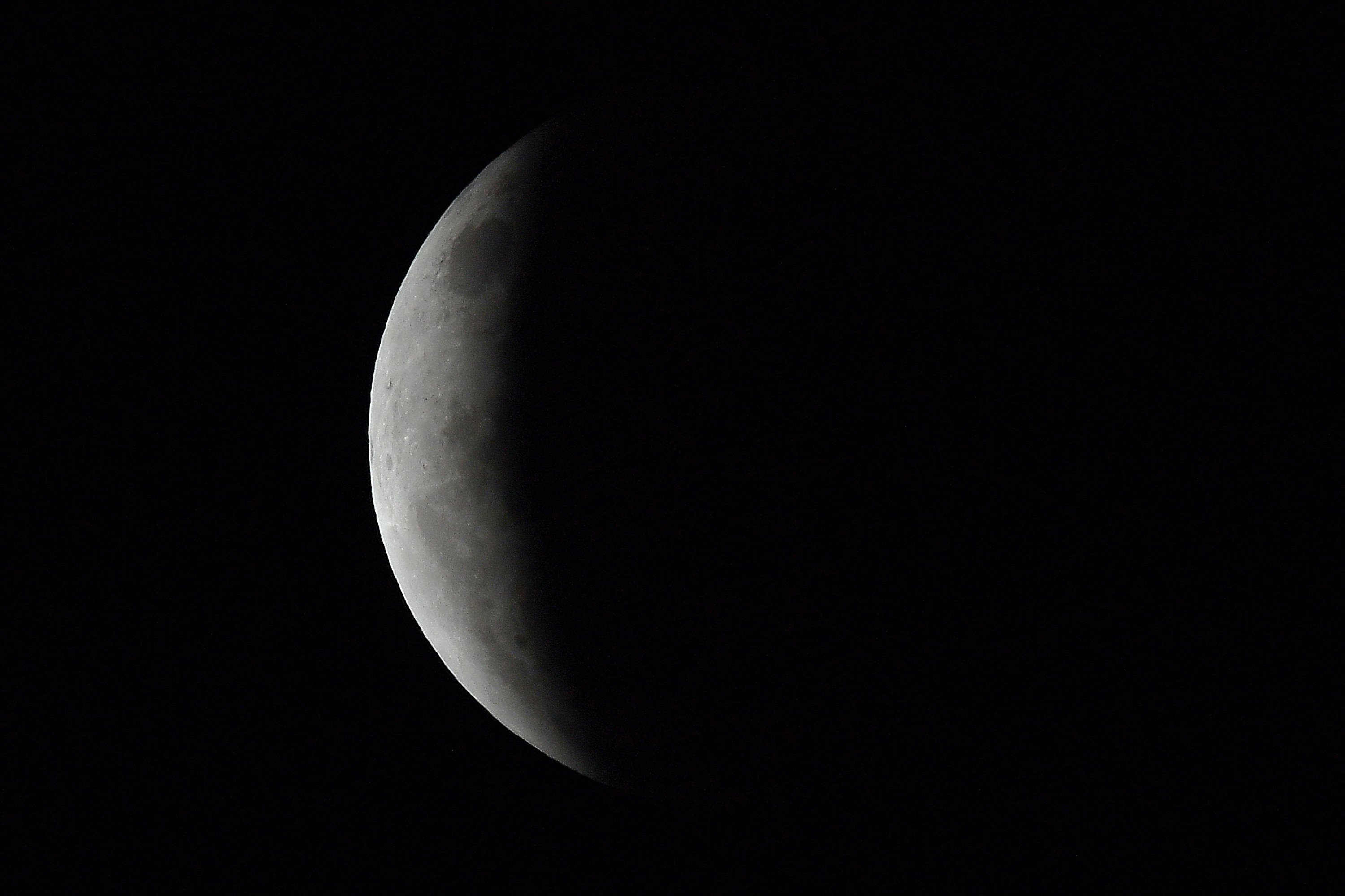 Eclipse lunar. Foto: AFP