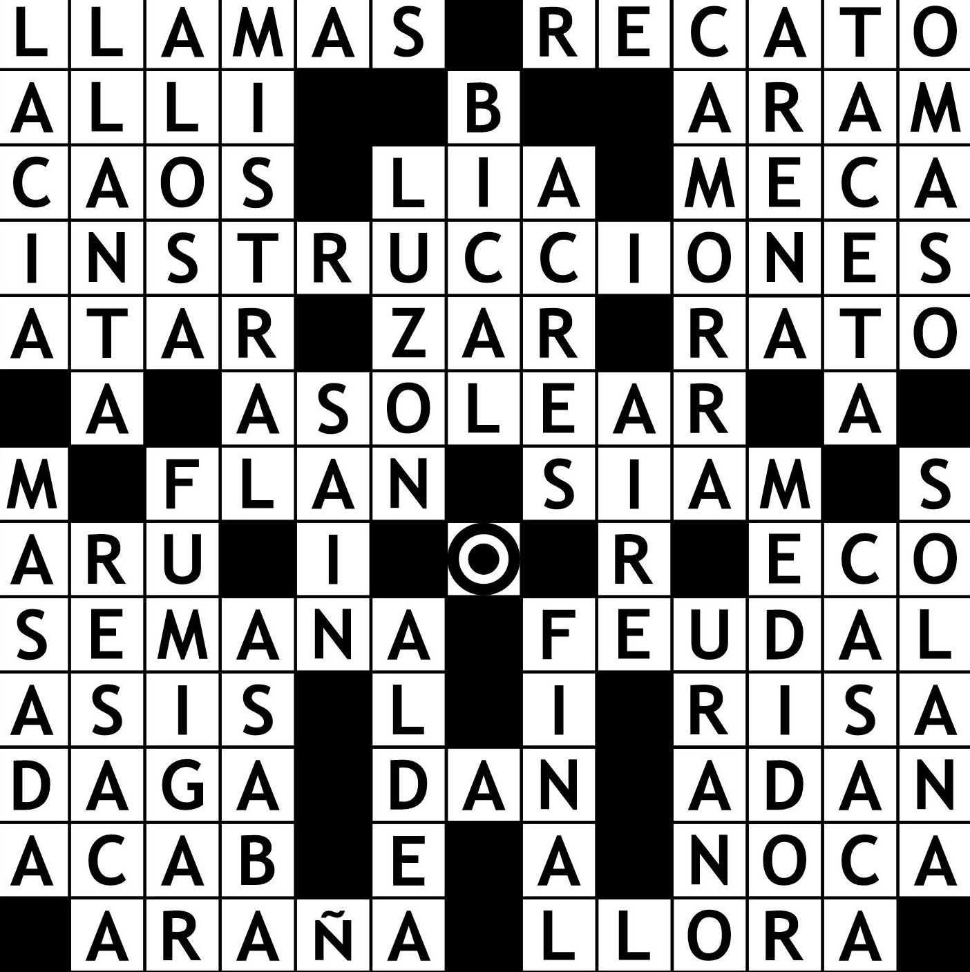 Solución Crucigrama