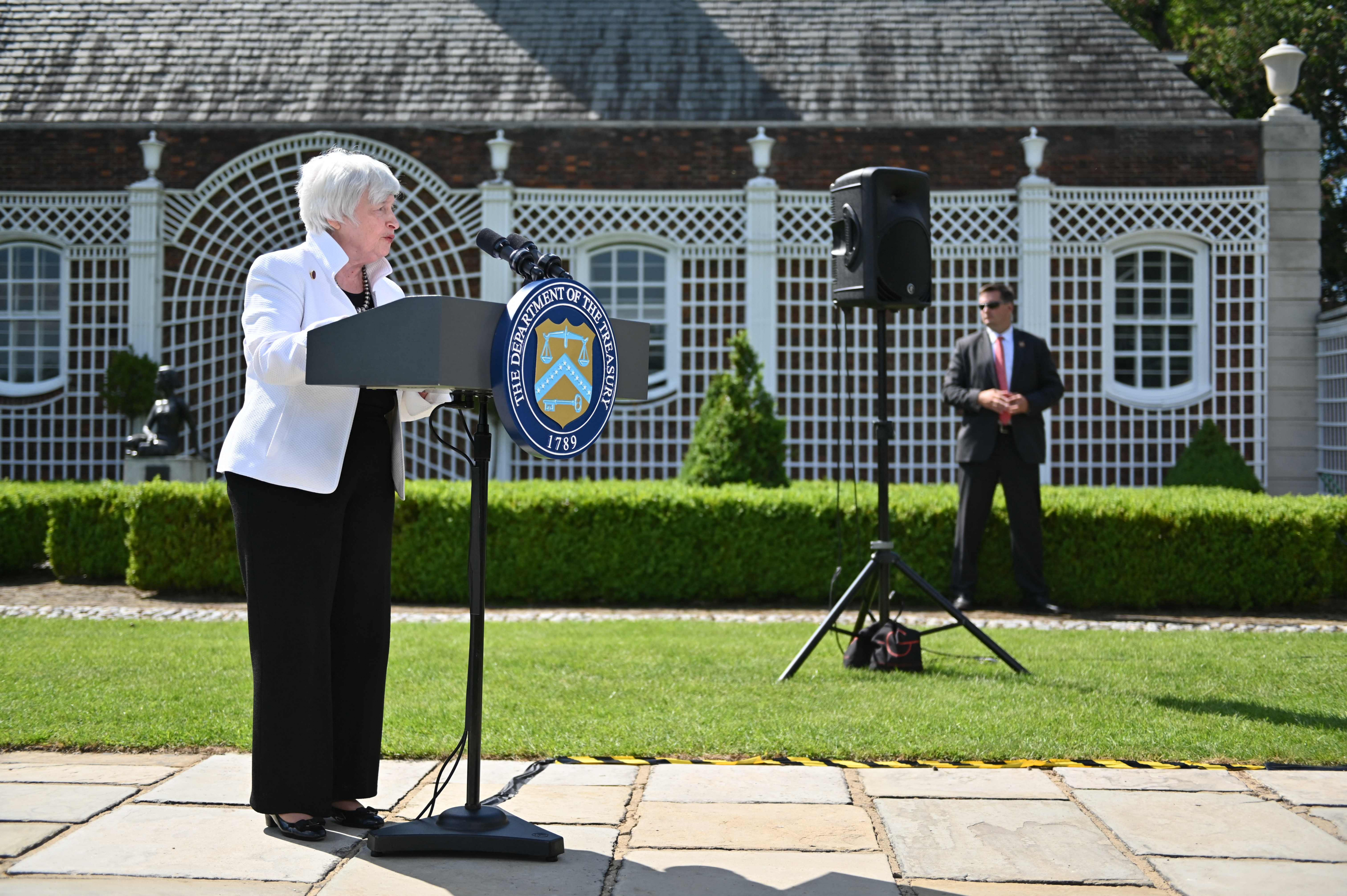 Secretaria del Tesoro de Estados Unidos, Janet Yellen. Foto: AFP.