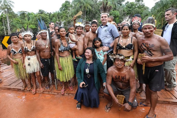 Jair Bolsonaro le respondió a Alberto Fernández con una imagen. Foto: Twitter.