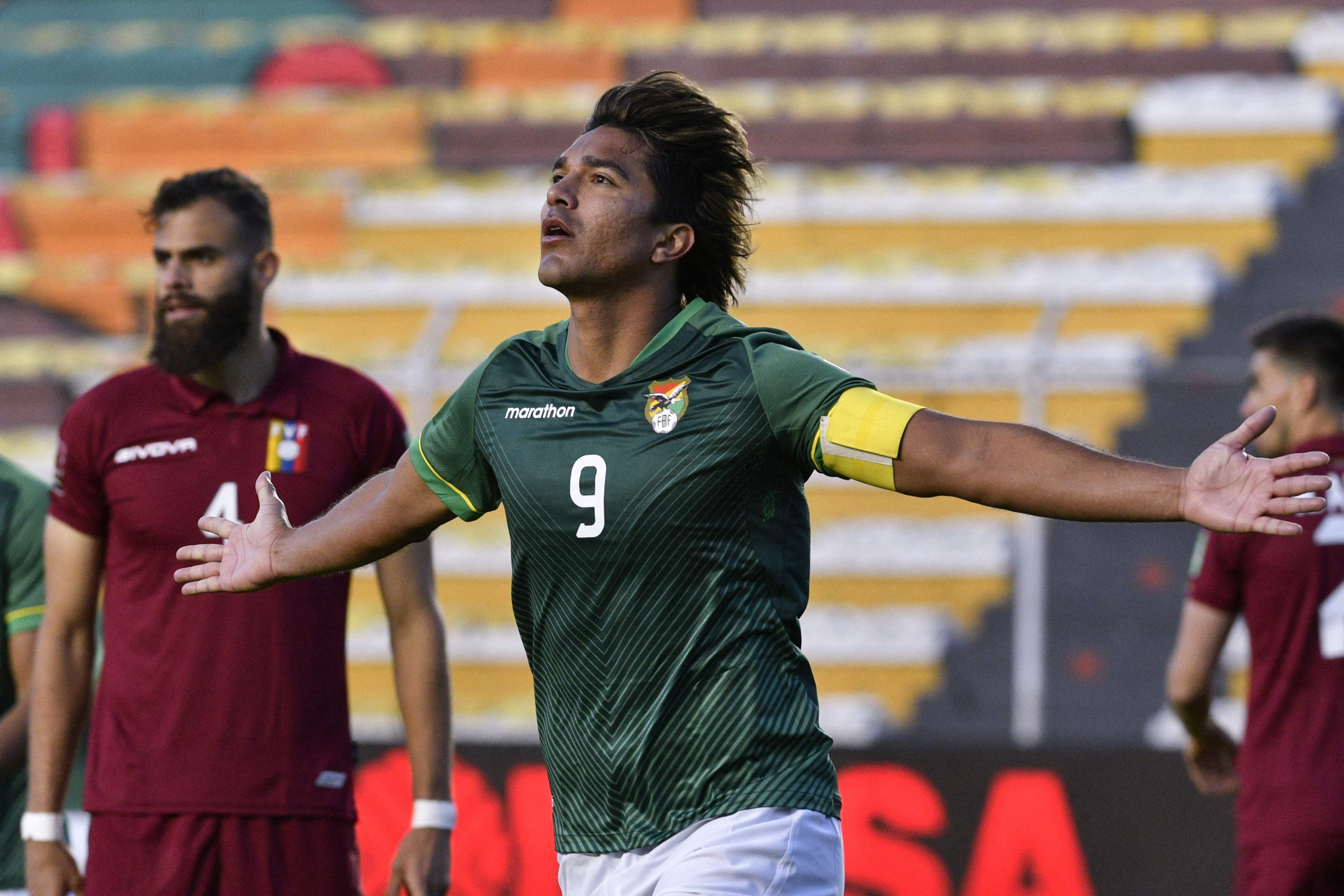 Marcelo Moreno Martins jugador de la selección de Bolivia. Foto: AFP.