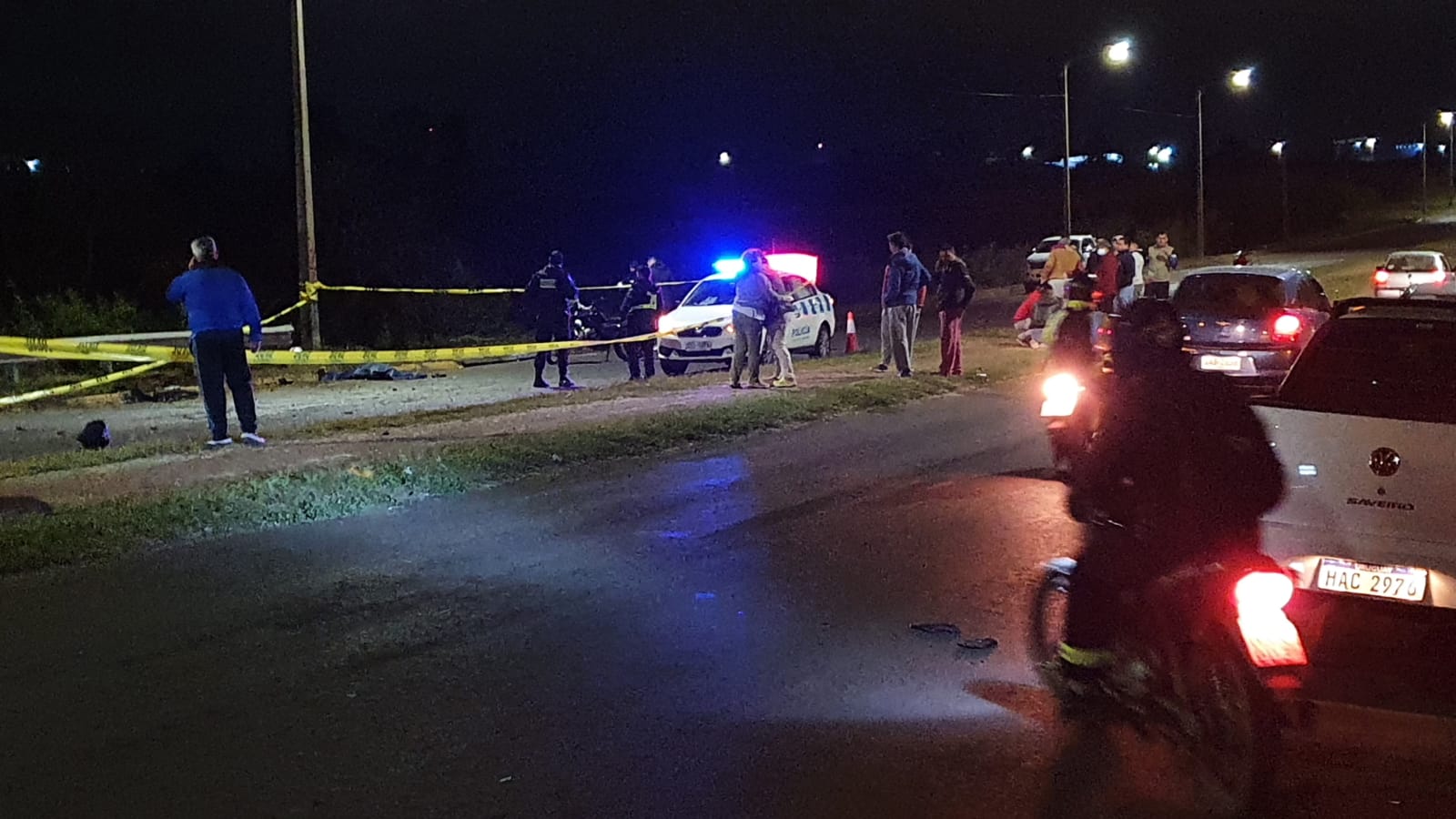 El accidente ocurrió en la avenida Manuel Oribe y Calle 10. Foto: Hugo Lemos