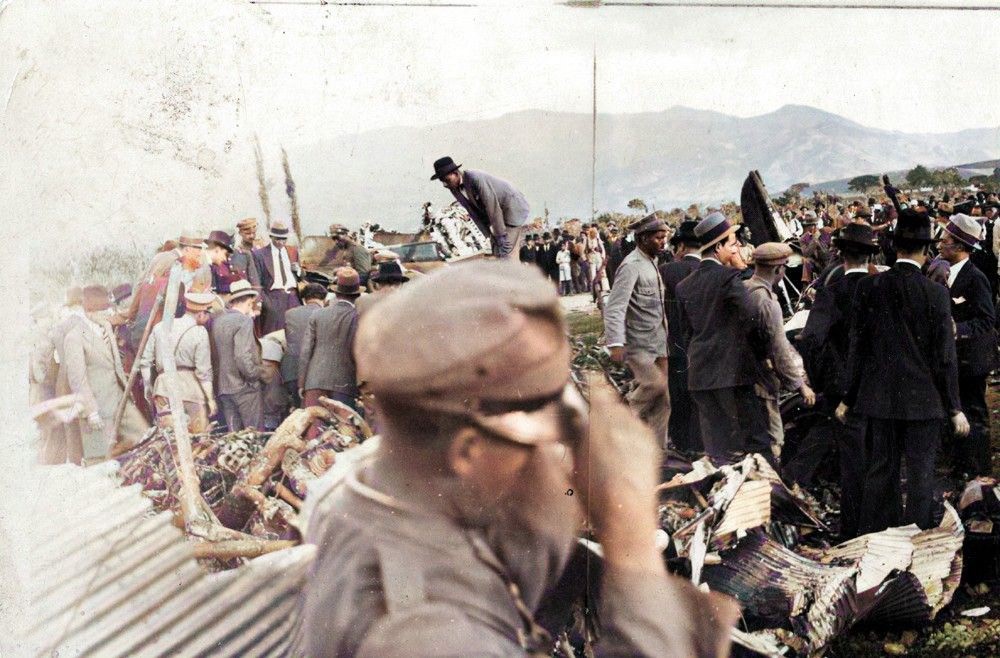 Imágenes del accidente que le quitó la vida a Gardel. Foto: Mauricio Umaña
