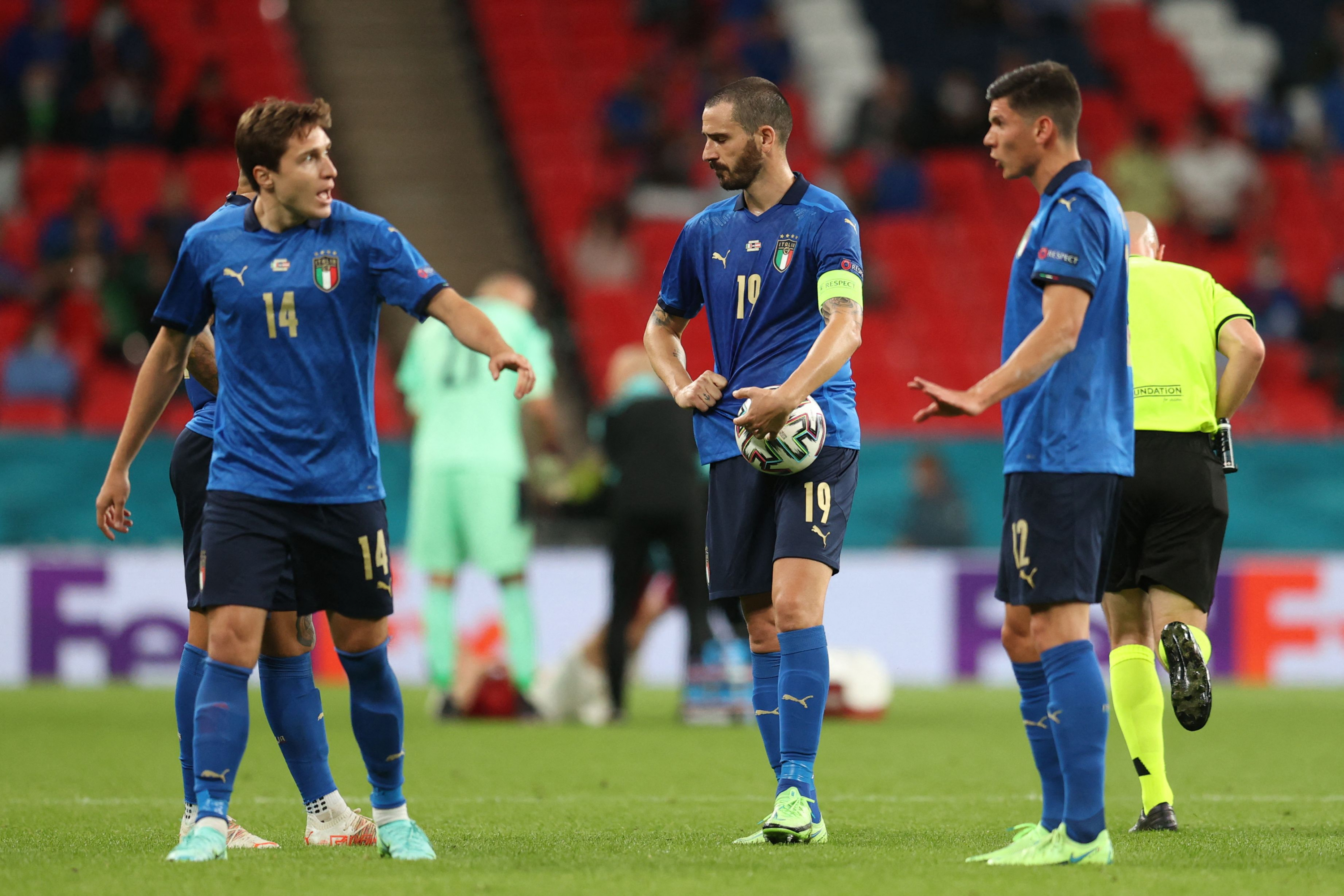 Federico Chiesa, goleador ante Austria. Foto: AFP.