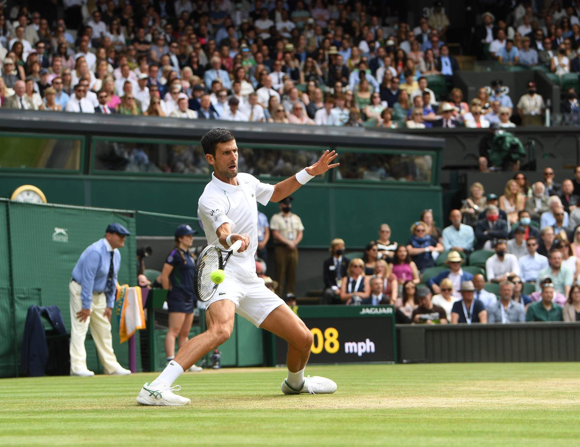 El serbio Novak Djokovic alcanzó los 20 títulos de Grand Slam. Foto: EFE.