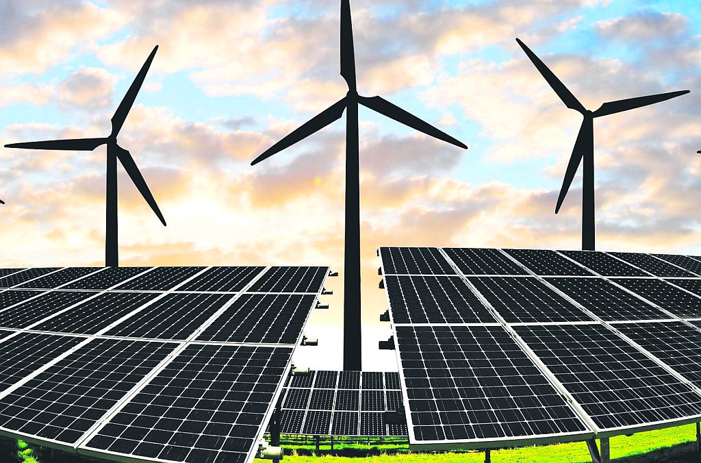 Producción de energía eólica y solar. Foto: Shutterstock