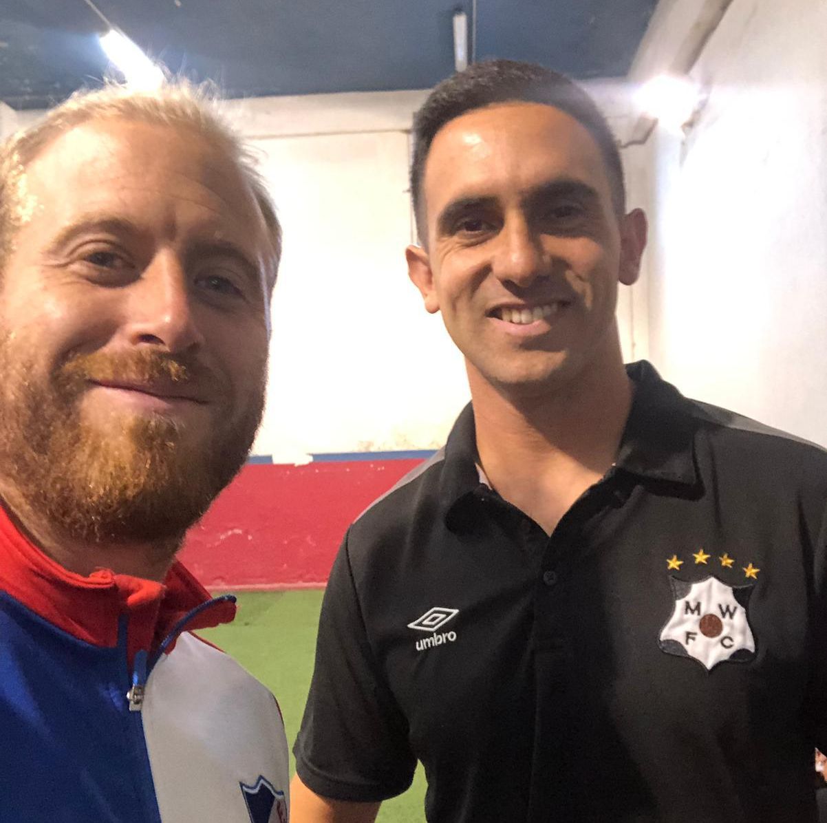 Sebastián Morales junto a Nicolás Maidana.