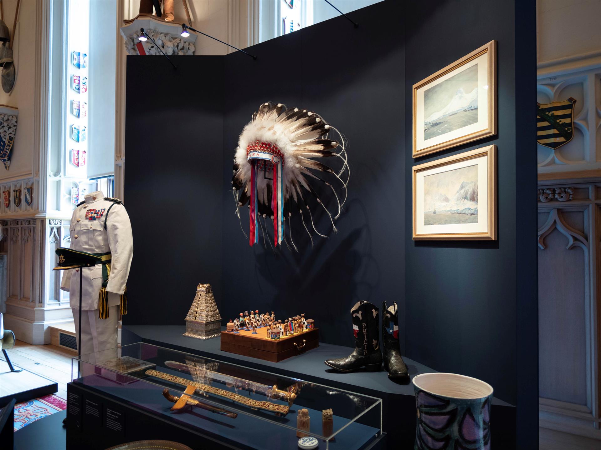 Exposición muestra el legado del príncipe Felipe en el Castillo de Windsor. Foto EFE