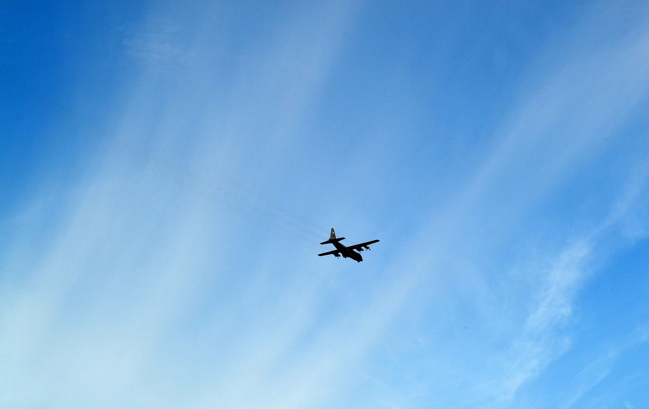 Avión volando. Foto: Pixabay.