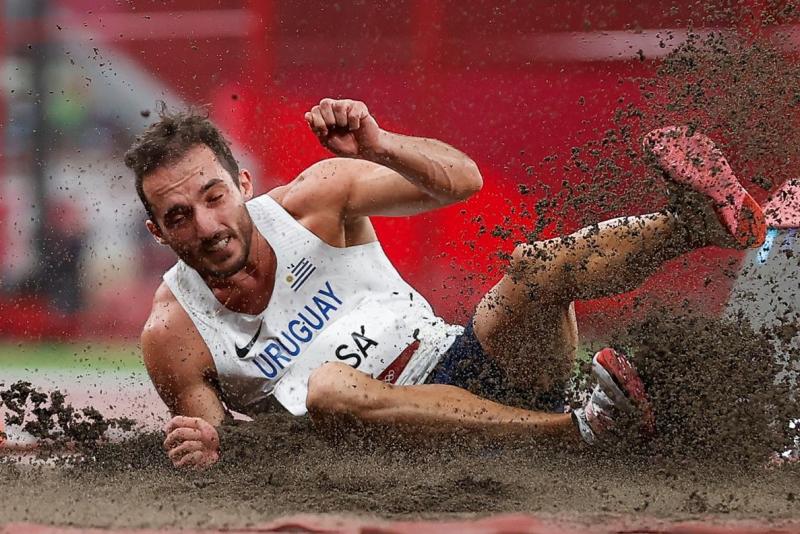 Emiliano Lasa en los Juegos Olímpicos de Tokio 2020. Foto: EFE.