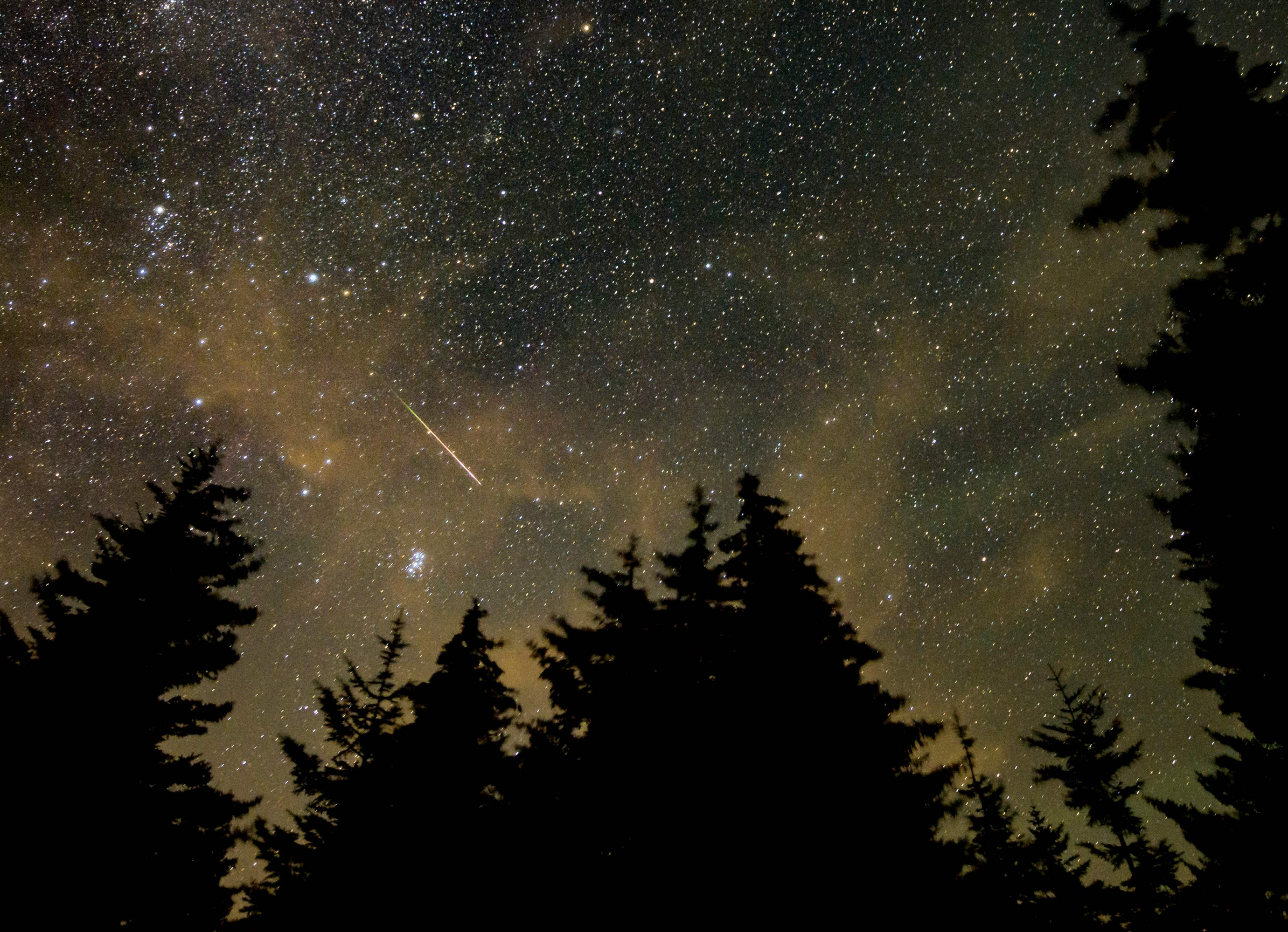 Perseidas en 2021. Foto: AFP