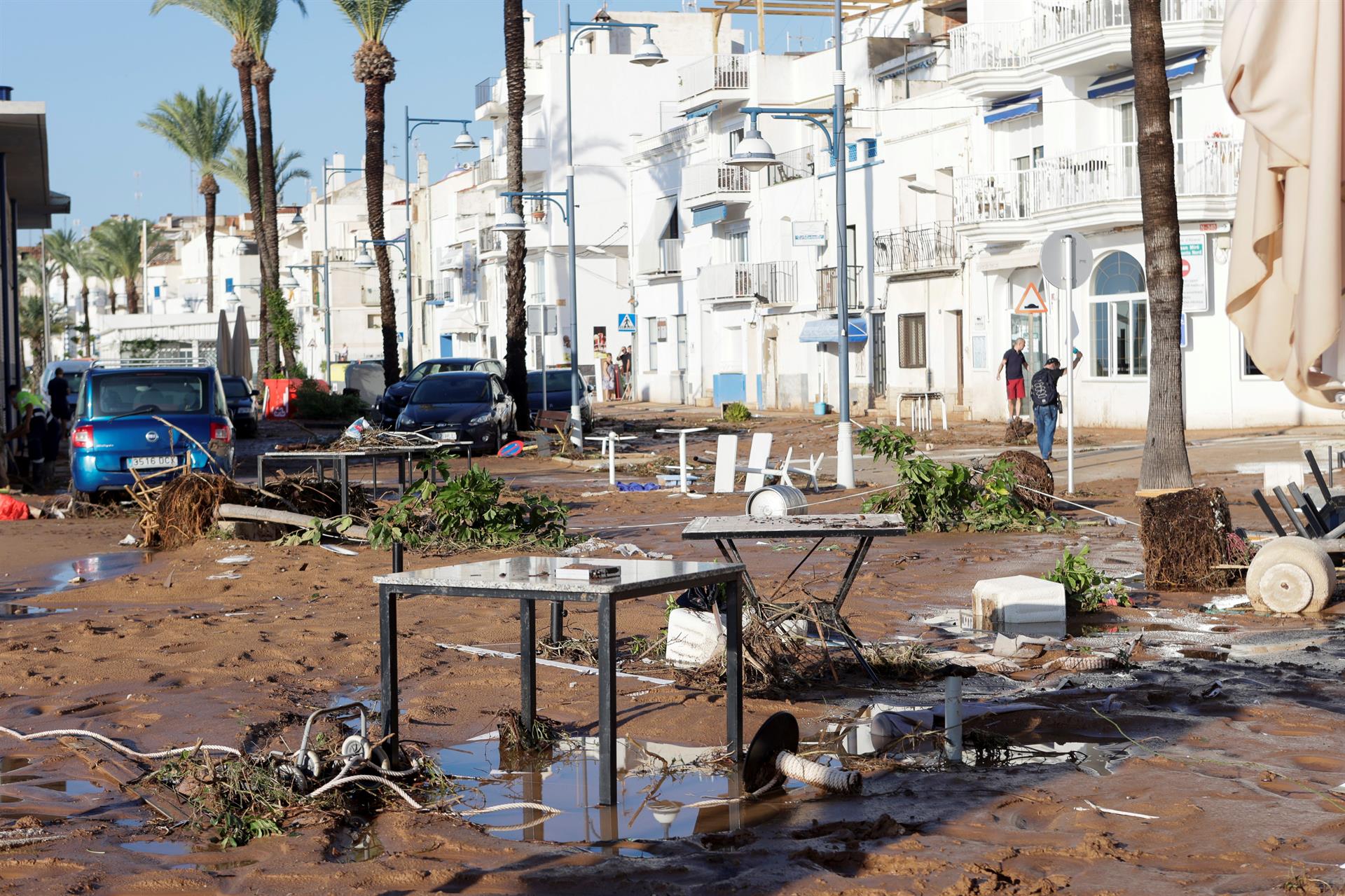 Destrozos de las inundaciones en España. Foto: EFE