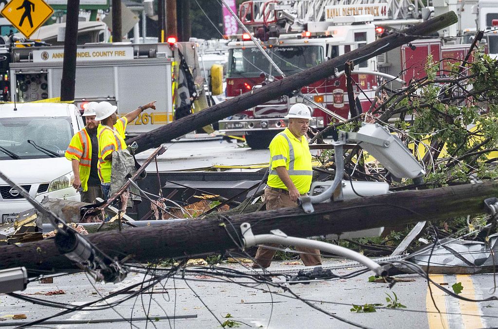 Daños provocados por el huracán Ida en su pasaje por Nueva York. Foto: AFP