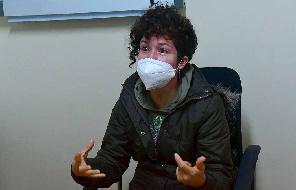 Yineisy, mamá de Melisa, durante una entrevista con El País. Foto: Francisco Flores