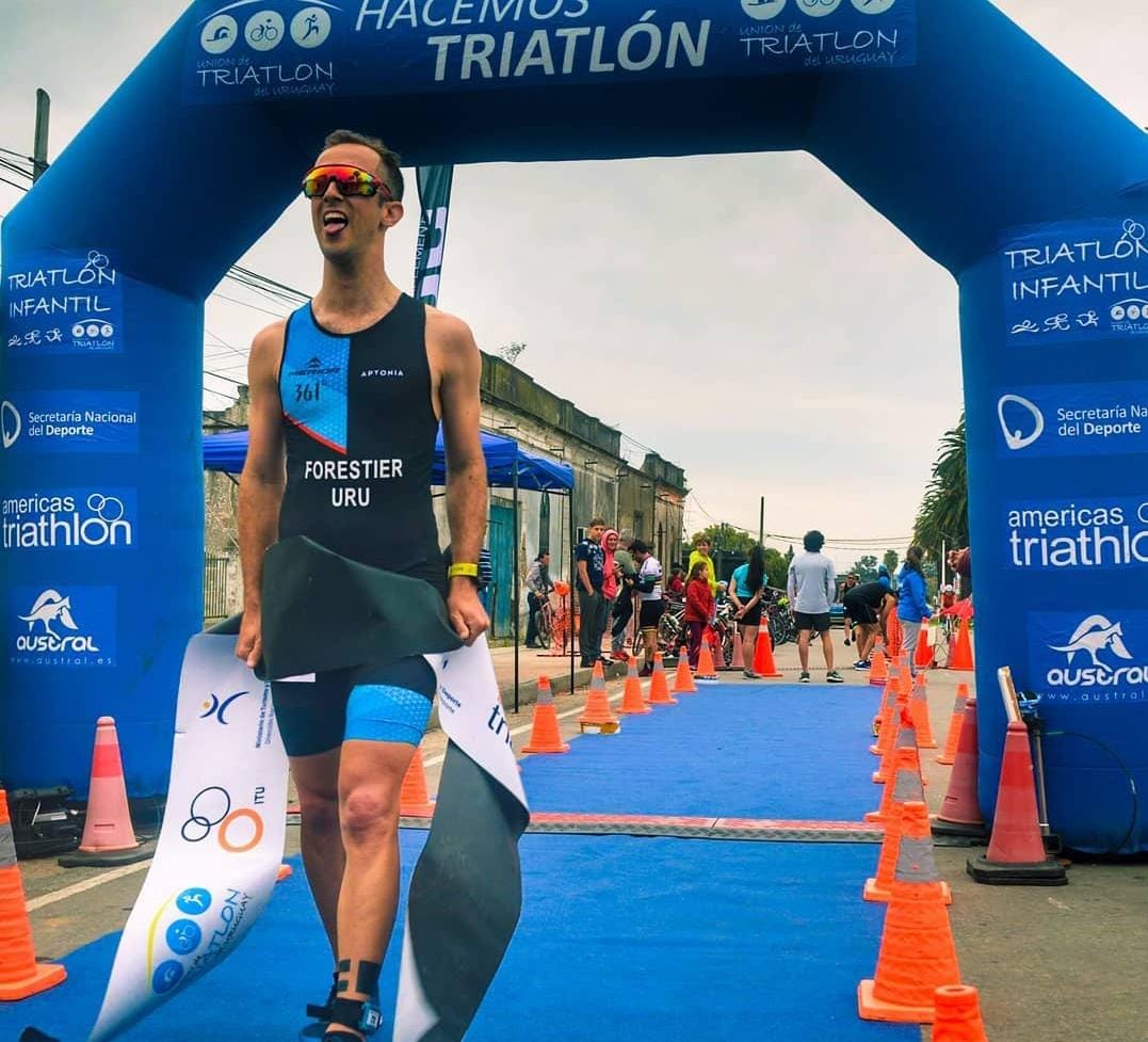 Primera fecha campeonato uruguayo de duatlón en Punta del Este.