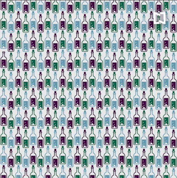 reto visual botellas