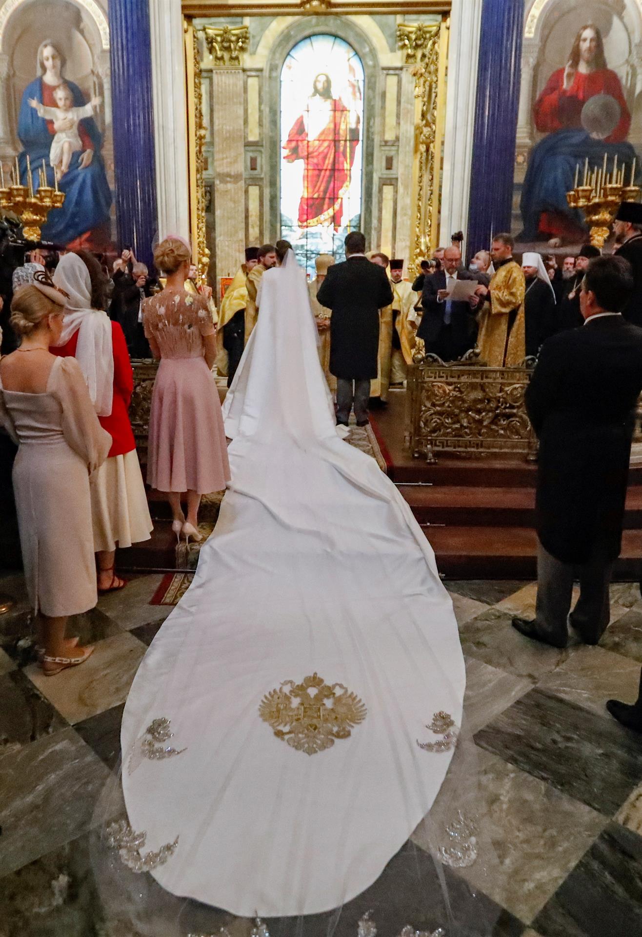 La boda de Jorge de Rusia y Rebecca Bettarini. Foto: EFE