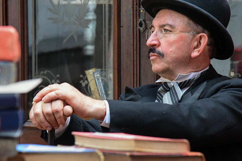 Muestra de obras literarias y políticas de José Enrique Rodó en la Casa del partido Colorado Foto: Estefanía Leal
