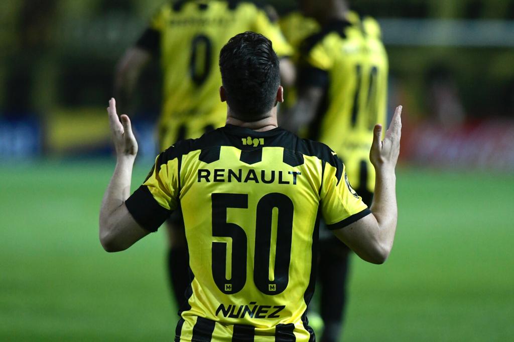 Carlos Rodríguez marcó su segundo gol en Peñarol. Foto: Leonardo Mainé.