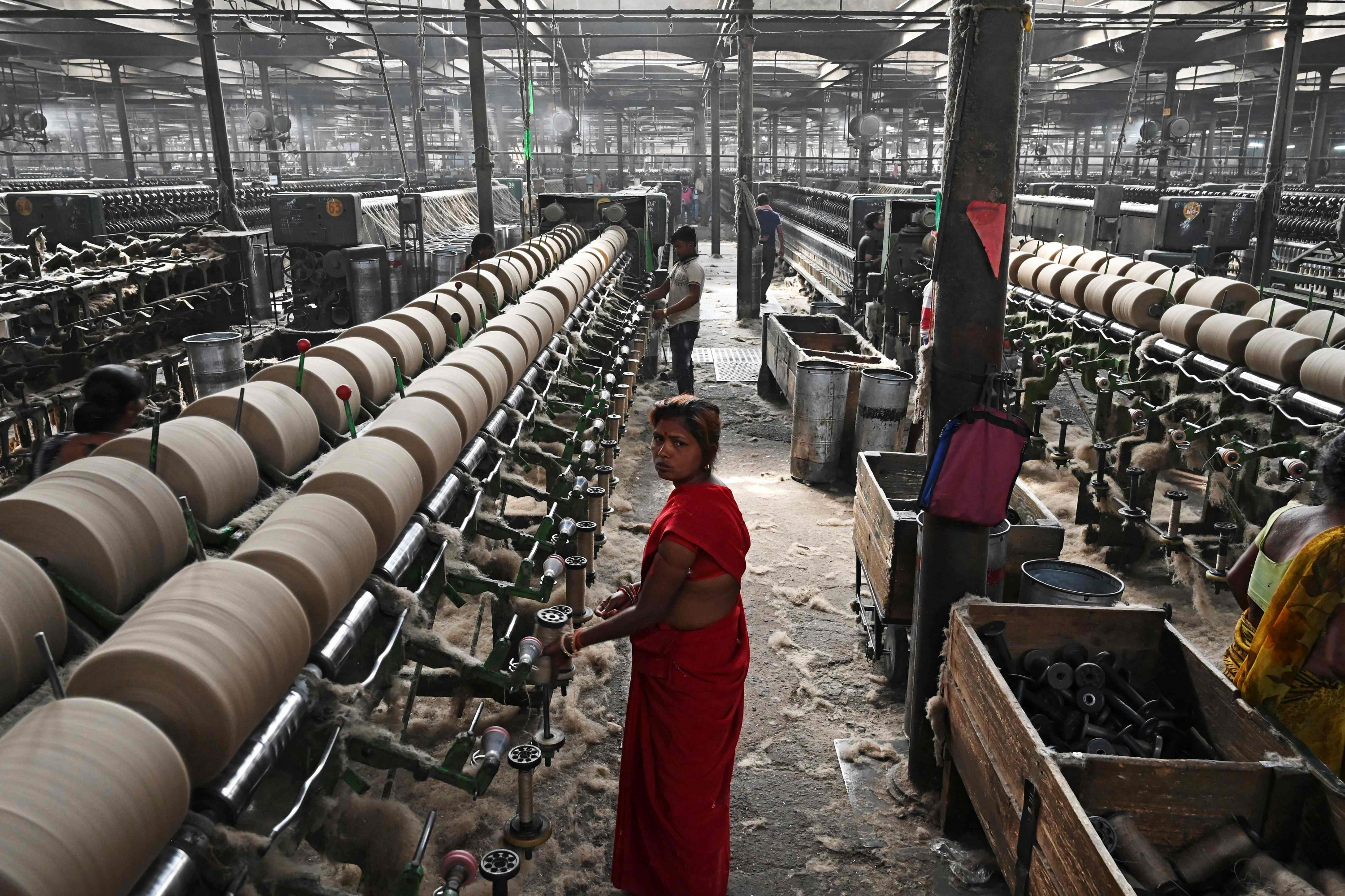 La industria del yute en India. Foto: AFP