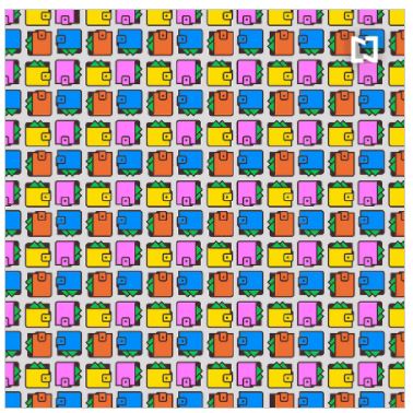 reto visual billeteras